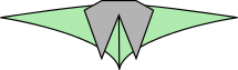 Insigne de combat spatial agrafe d'argent